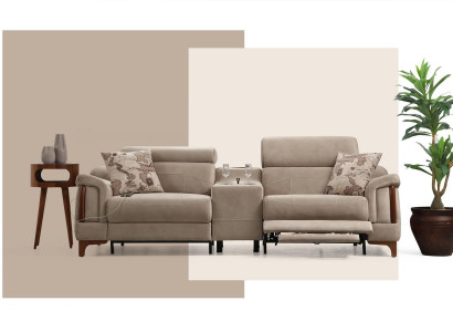 Modern Sofa Couch Designer Neu Möbel Luxus Wohnzimmer Polster Textil